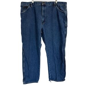 Dickies Men’s Size 44x30 Carpenter Denim Blue Jeans Work Pants Straight Leg